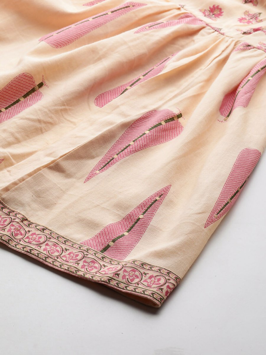 Ahalyaa Women's Traditional wear Co-ords - Tan | Grocsy