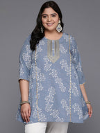 Ahalyaa Women's Traditional wear Tunic - Grey | Grocsy