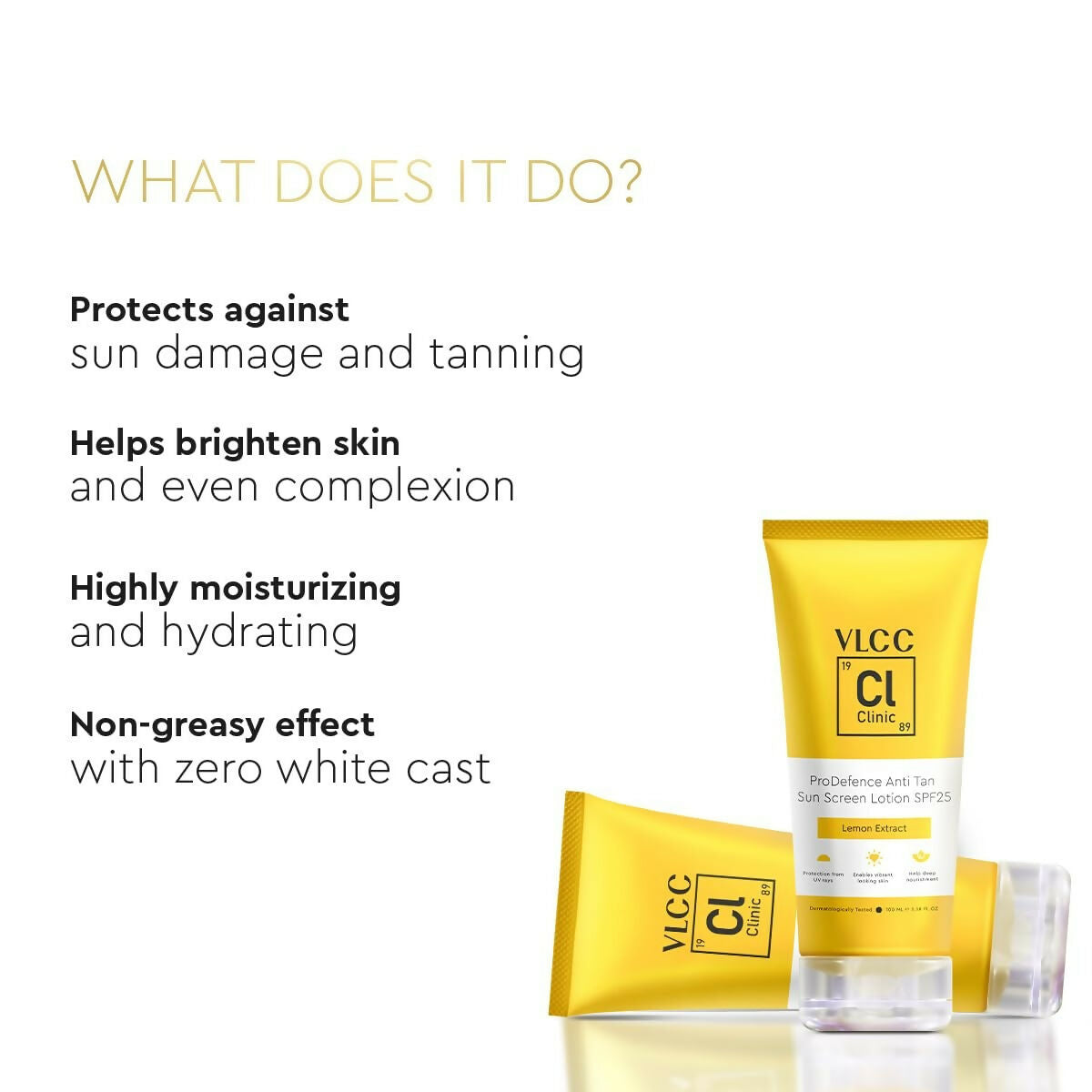 VLCC Clinic ProDefence Anti Tan Sun Screen Lotion SPF 25 | Grocsy