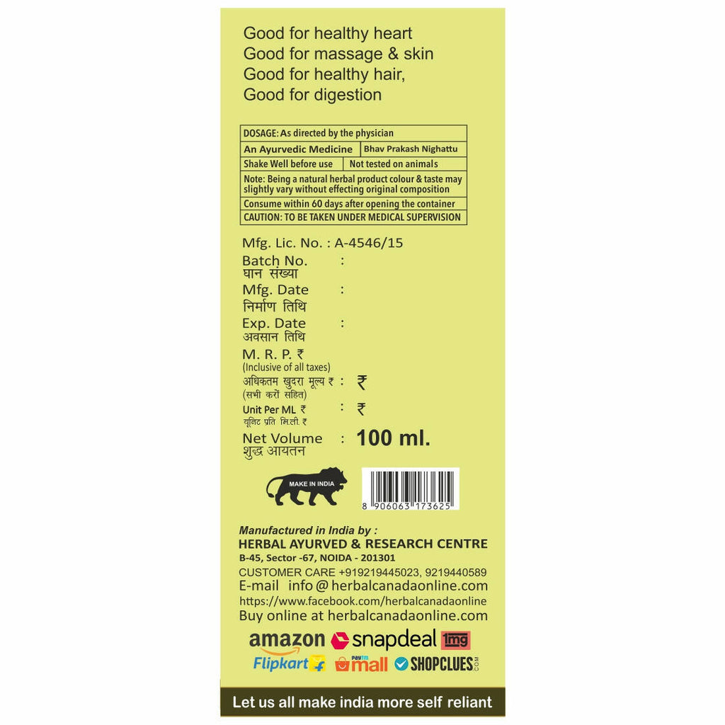 Herbal Canada Olive Oil (Jaitoon Oil) | Grocsy