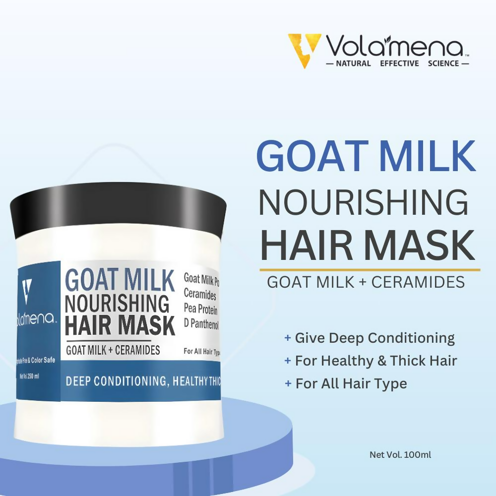 Volamena Goat Milk Hair Mask For Damaged Hair | Grocsy
