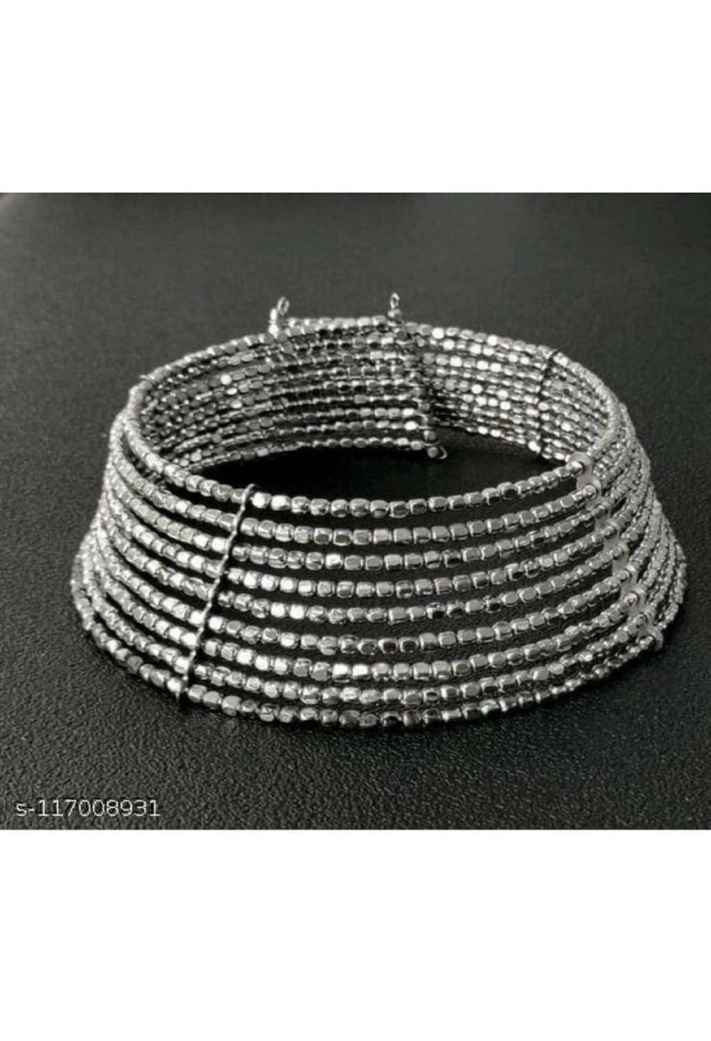 Mominos Fashion Joharkamal Oxidised Beaded work Hasli Design Choker For Women & Girls | Grocsy
