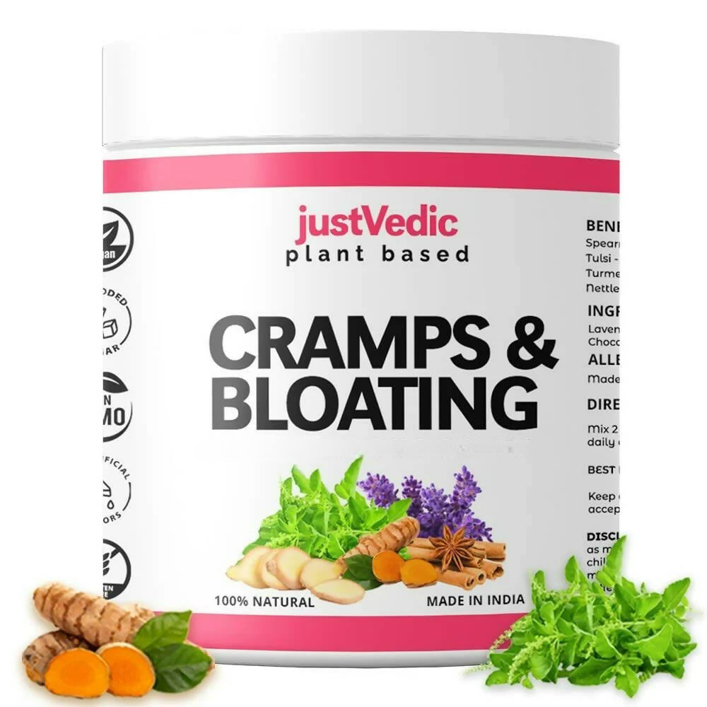 Just Vedic Cramps & Bloating Drink Mix | Grocsy
