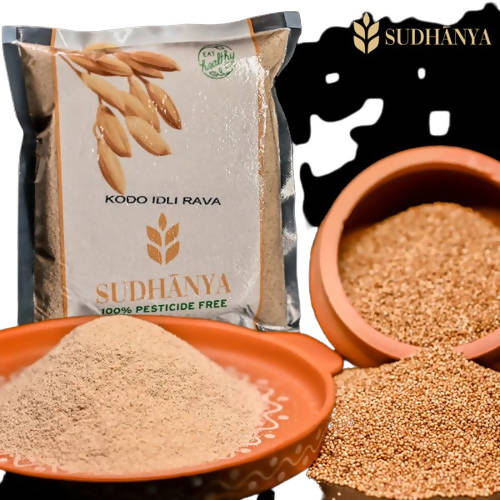 Sudhanya Organic Kodo Millet Idli Rava | Instant Breakfast Mix | Easy & Ready to Cook | Grocsy