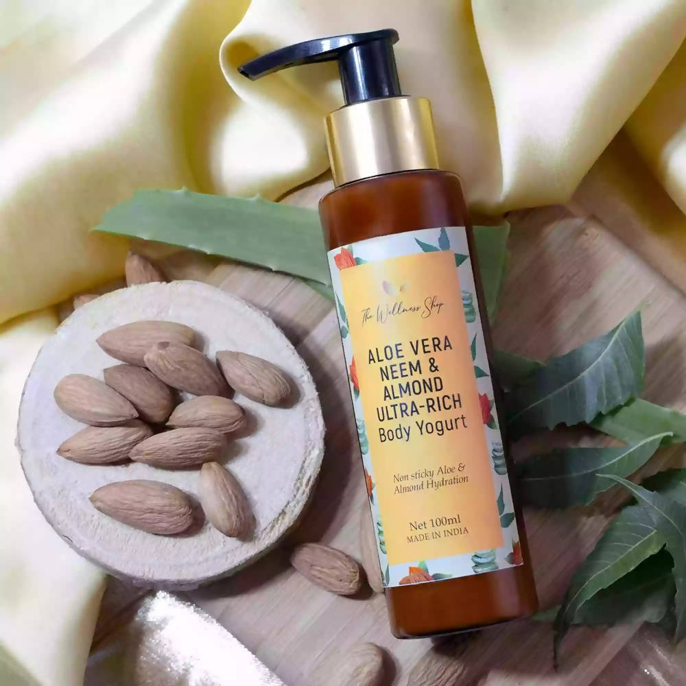 The Wellness Shop Aloe Vera Neem & Almond Ultra Rich Body Yogurt | Grocsy