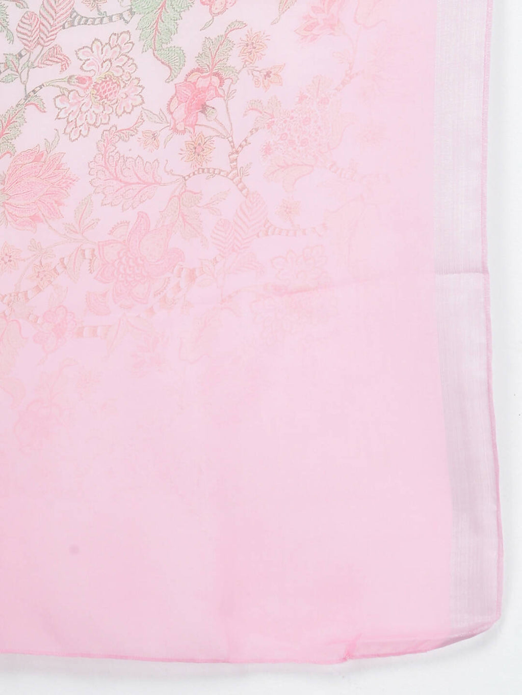 Myshka Women Pink Panelled Pure Cotton Kurta with Trousers With Dupatta Set | Grocsy