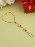 Ruby Raang Laal Noor Haath Phool | Grocsy