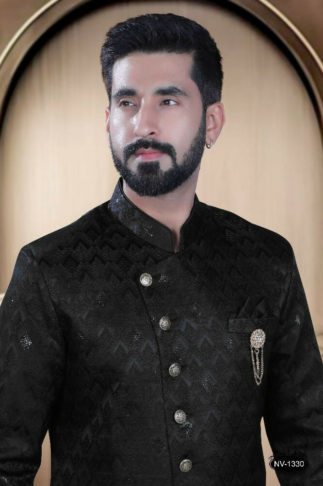 Joban Fashion Men's Black TR Kurta with Pyjama | Grocsy