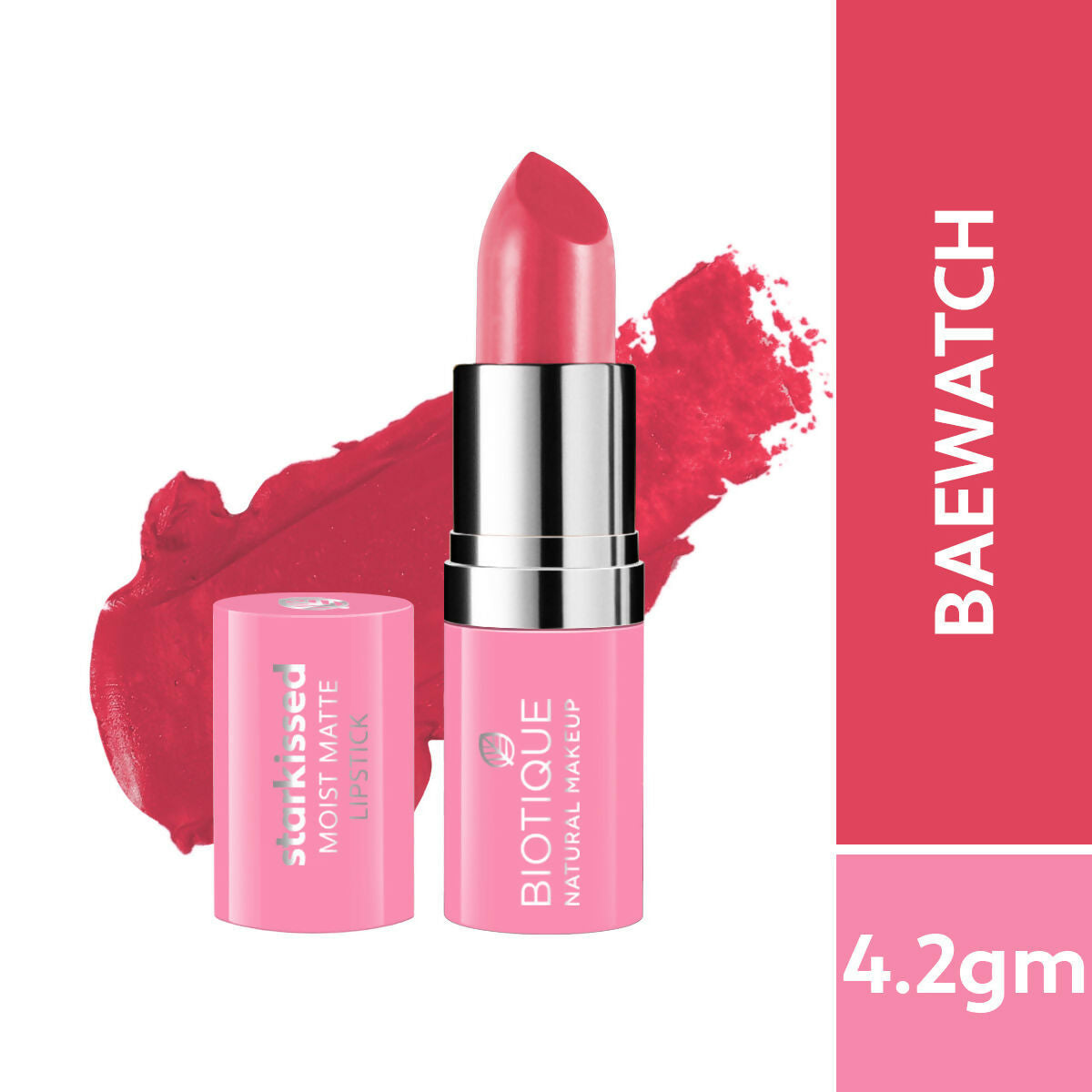 Biotique Starkissed Moist Matte Lipstick - Baewatch | Grocsy