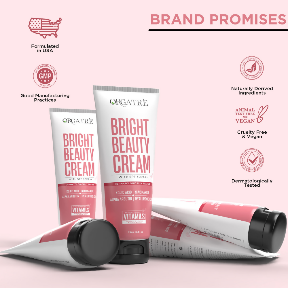 Orgatre Bright Beauty Cream SPF 30 PA++ | Grocsy