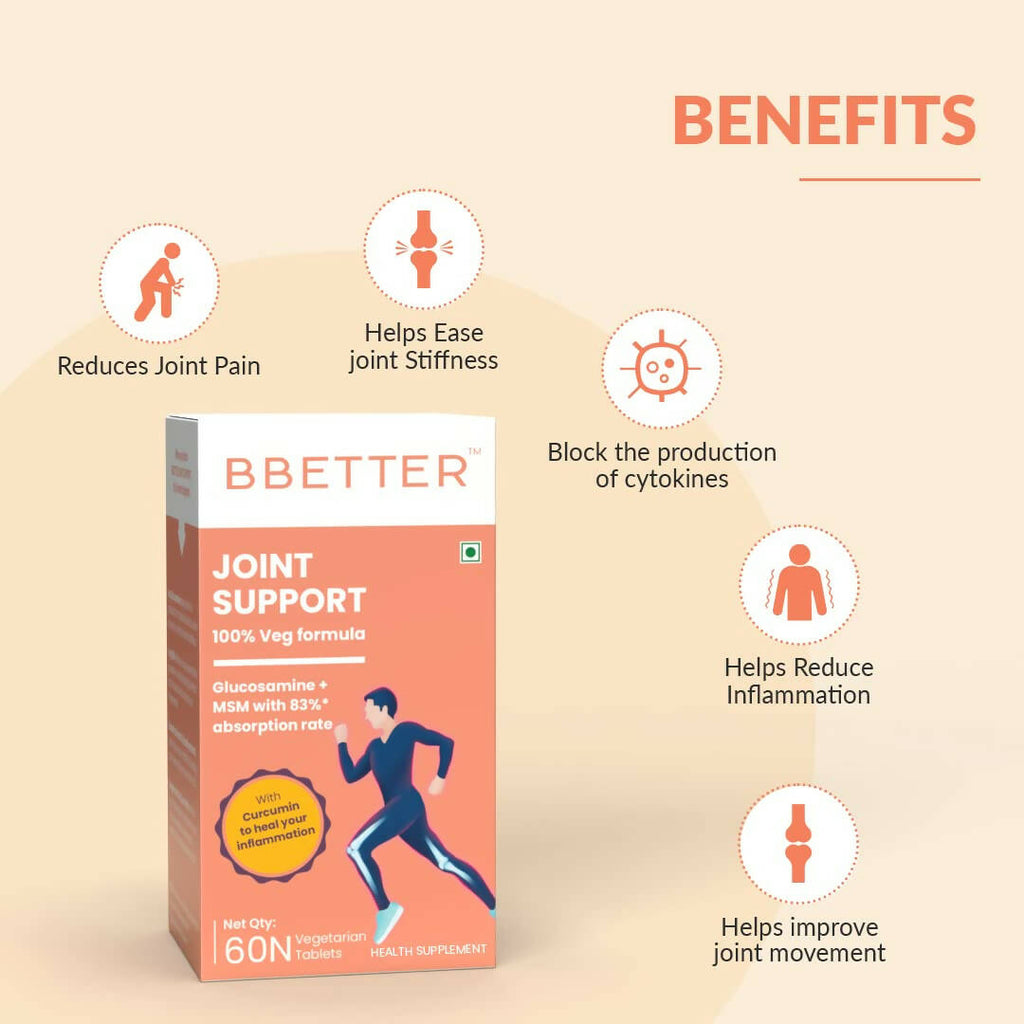 BBETTER Joint Support Tablets with Glucosamine | Grocsy