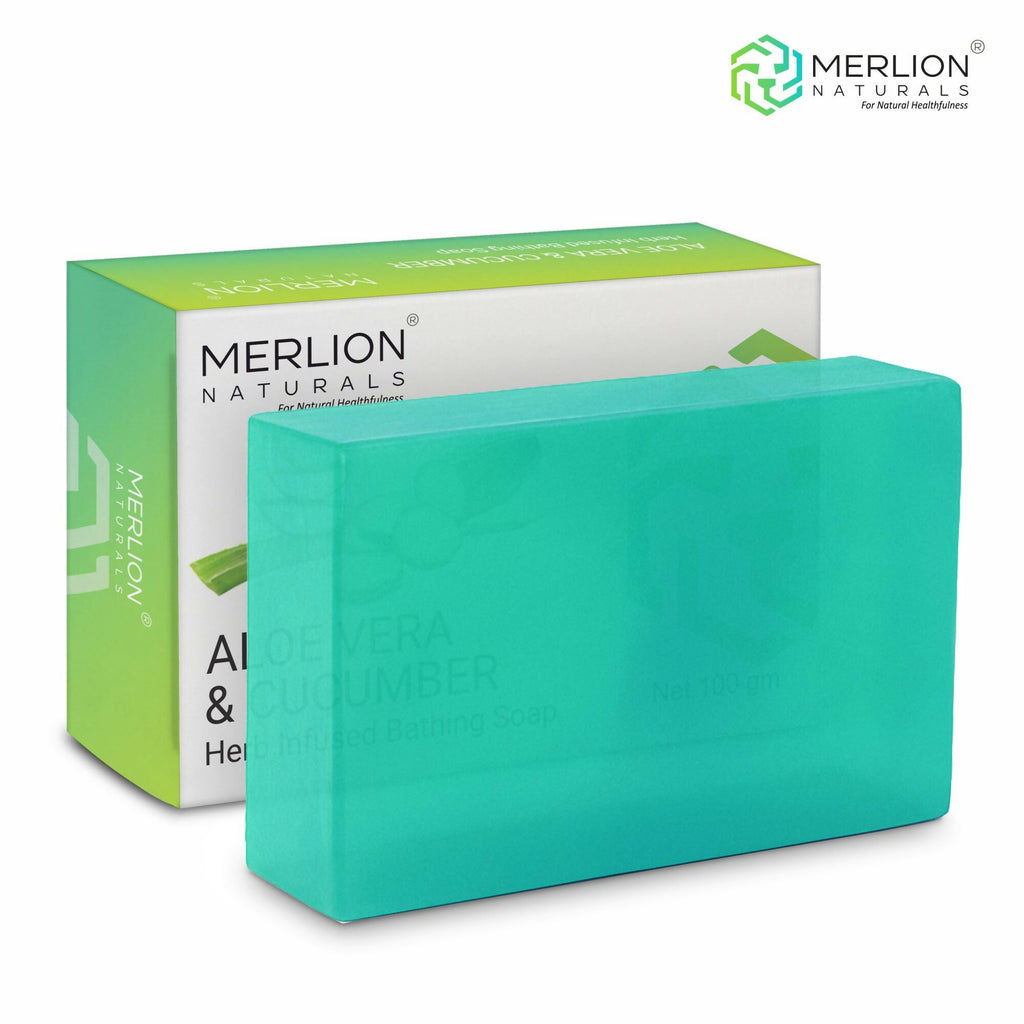 Merlion Naturals Aloe Vera & Cucumber Glycerine Soap | Grocsy