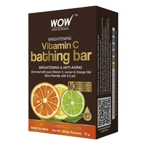 Wow Skin Science Brightening Vitamin C Bathing Bar | Grocsy