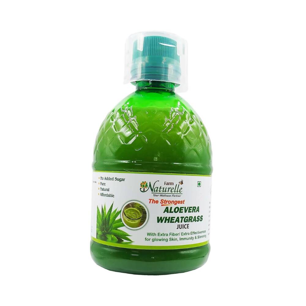 Farm Naturelle Aloe Vera Wheat Grass Juice | Grocsy