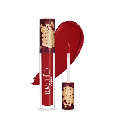 LoveChild By Masaba Gupta Take A DareTransfer-proof Blood Red Maroon Liquid Lipstick | Grocsy
