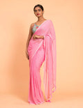 Suta Pink Embellished Sequinned Pure Cotton Saree | Grocsy
