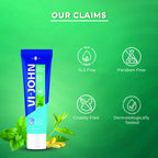 VI-JOHN Dermatologically Tested Vitamin-E enriched Anti Bacterial Mint & Marine Shaving Cream | Grocsy