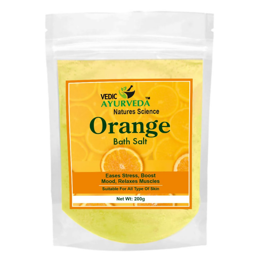 VedicAyurveda Dead Sea Salt and Orange Bath Salt | Grocsy