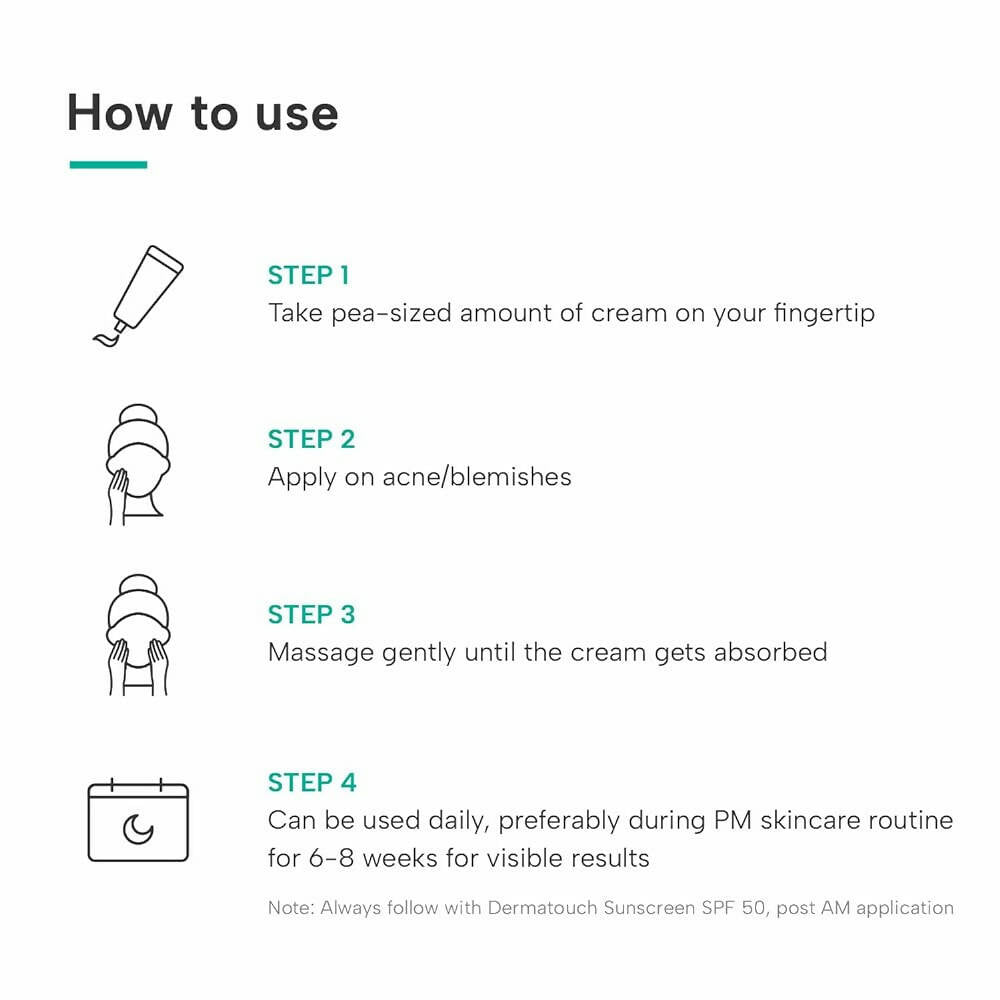 Dermatouch Glycolic 6% Niacinamide 4% Face Cream | Grocsy