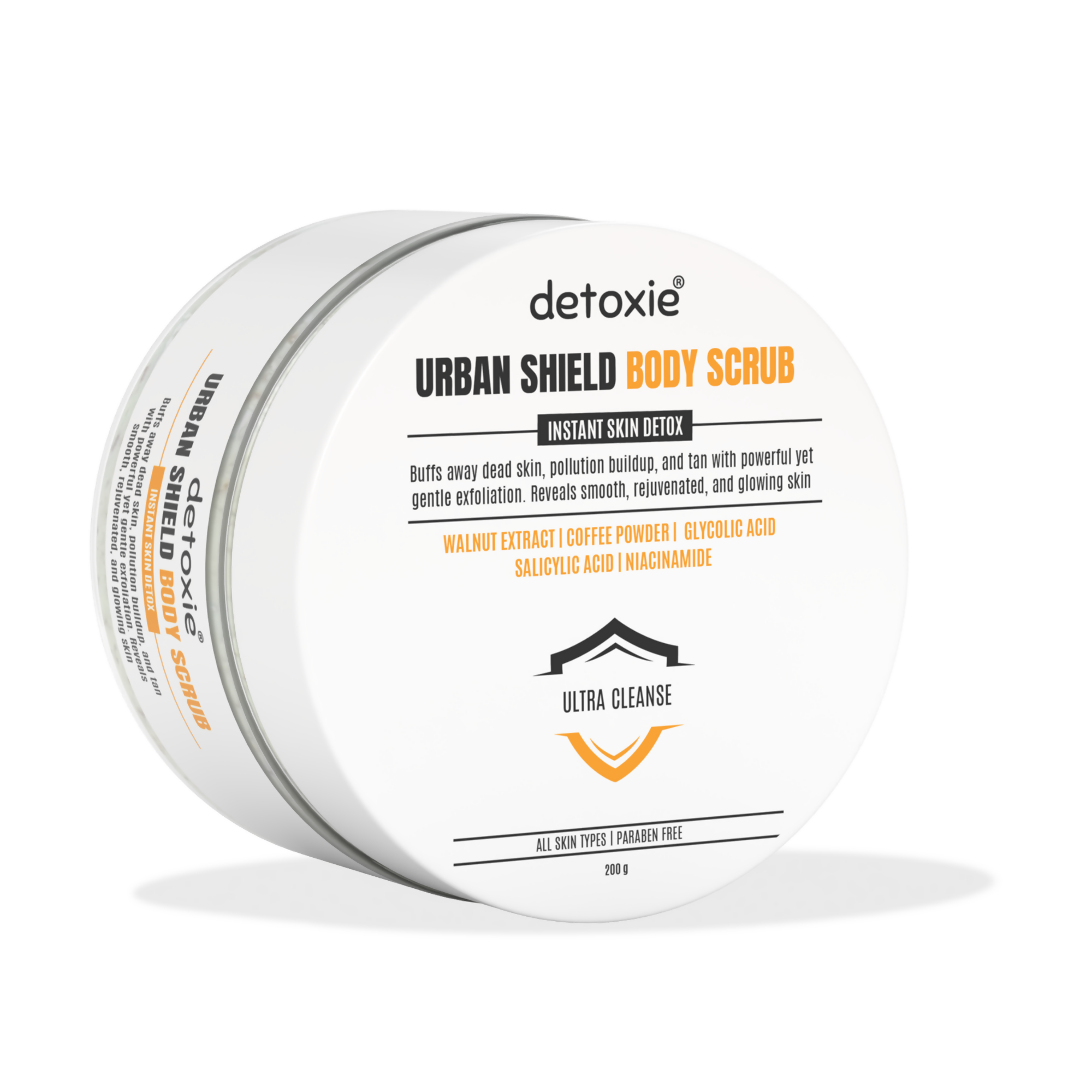 Detoxie Body Wash & Body Scrub Combo - Urban Shield | Grocsy