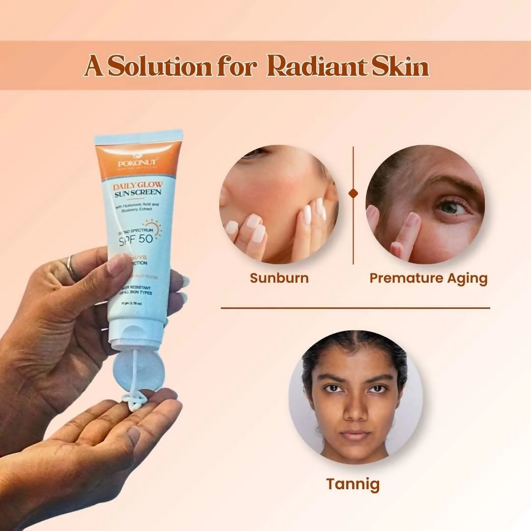 Pokonut Natural Sunscreen SPF 50 with UVA+UVB protection | Grocsy