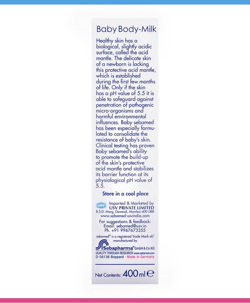 Sebamed Baby Body Milk For Dry Skin, Daily Moisturisation | Grocsy