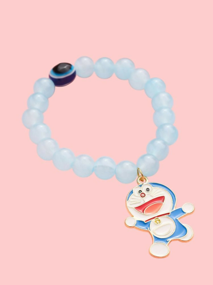 NVR Men & Women Sky Blue Artificial Beads Stylish Bracelet | Grocsy
