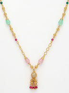 NVR Women's Multicolor Gold-Polished Minimal Chain | Grocsy