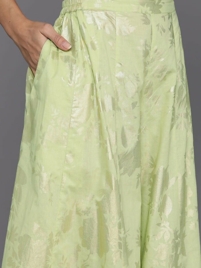 Ahalyaa Women's Traditional Wear Co-ods - Green | Grocsy