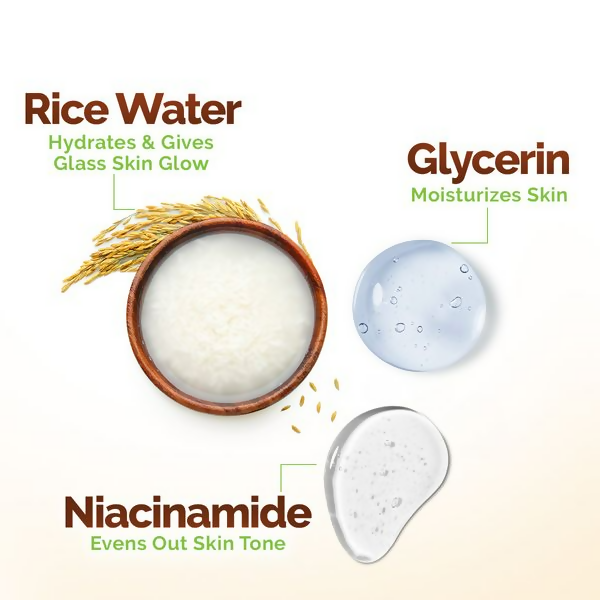 Mamaearth Rice Water Moisturizing Body Wash with Rice Water & Hydrating Lily For Dewy Glass Skin | Grocsy
