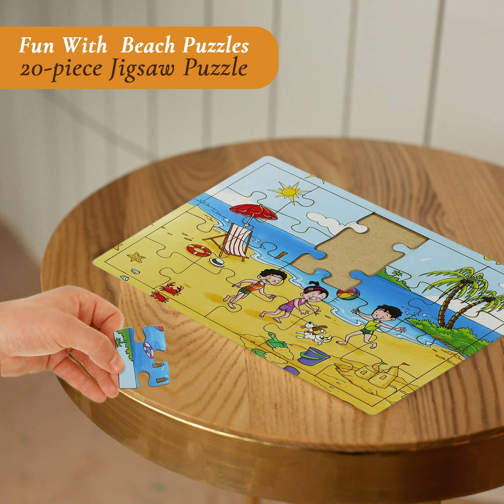 Matoyi Beach Jigsaw Puzzle For Kids | Grocsy