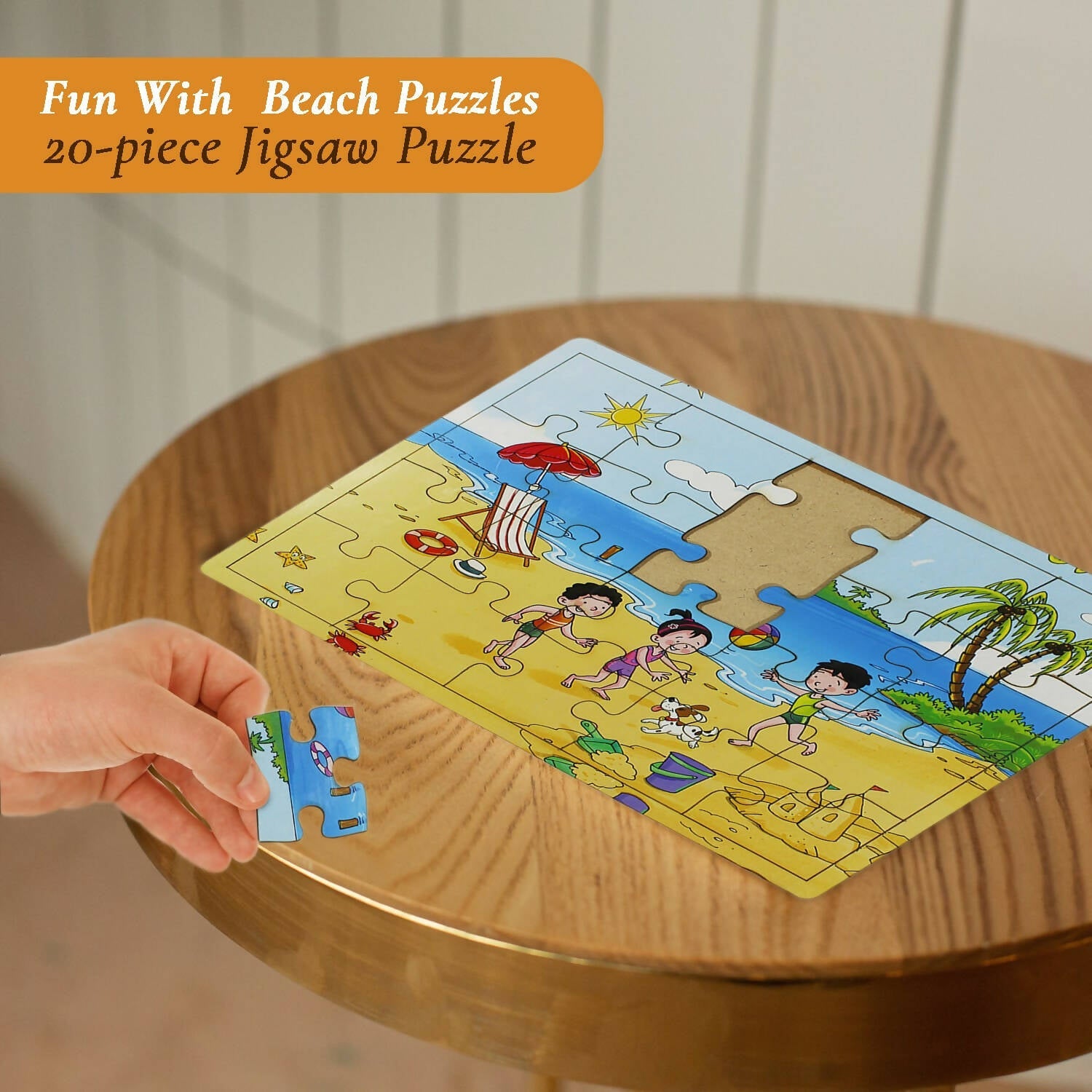 Matoyi Beach Jigsaw Puzzle For Kids | Grocsy