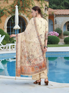 Joban Fashion Off White Position Digital Print With Position Foil Kurta Set | Grocsy