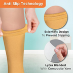 Vissco Medical Compression Stockings (Below Knee) - Beige - 1 Pair | Grocsy