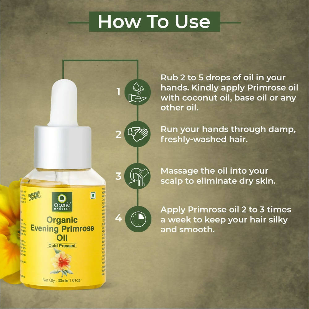 Organic Harvest Cold Pressed Organic Evening Primrose Oil | Grocsy