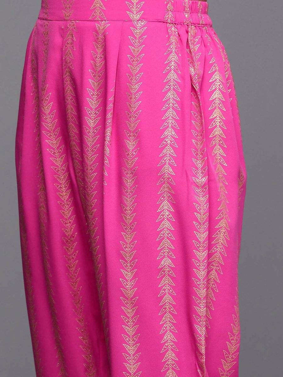 Ahalyaa Women's Traditional wear Kurta Set - Pink | Grocsy