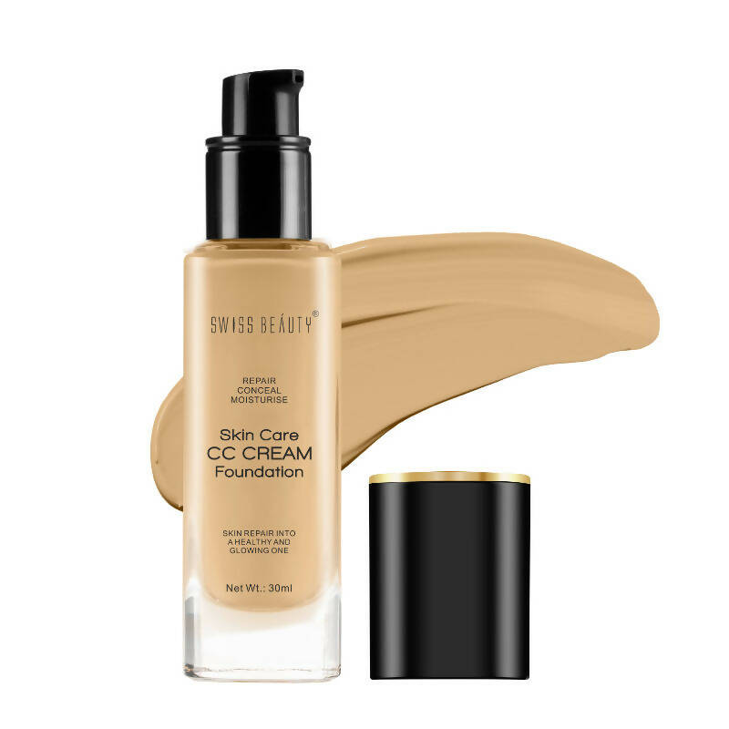 Swiss Beauty Skin Care CC Cream Liquid Foundation - 6 Beige Sand | Grocsy