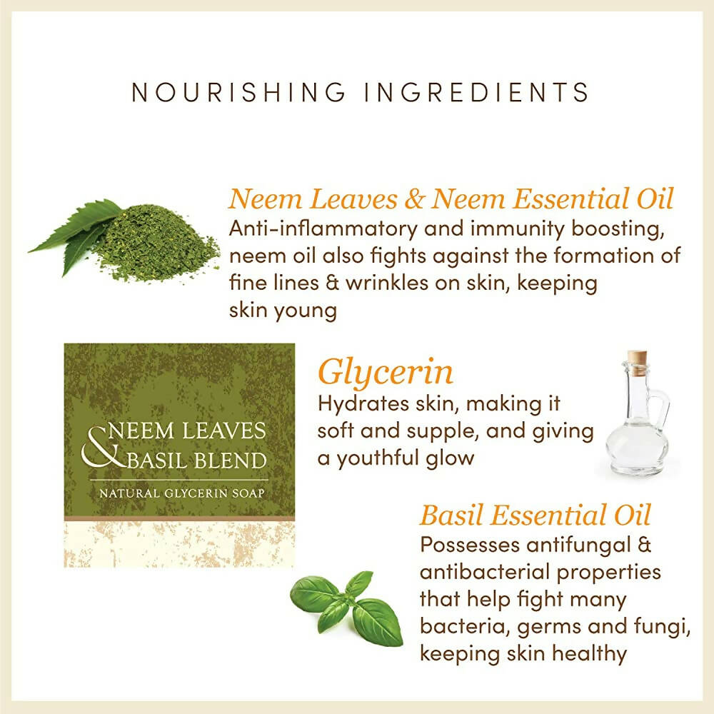 The Earth Reserve Neem Leaves & Basil Blend Soap | Grocsy
