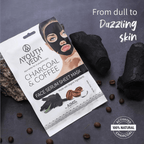 Ayouthveda Charcoal Coffee Face Serum Sheet Mask | Grocsy