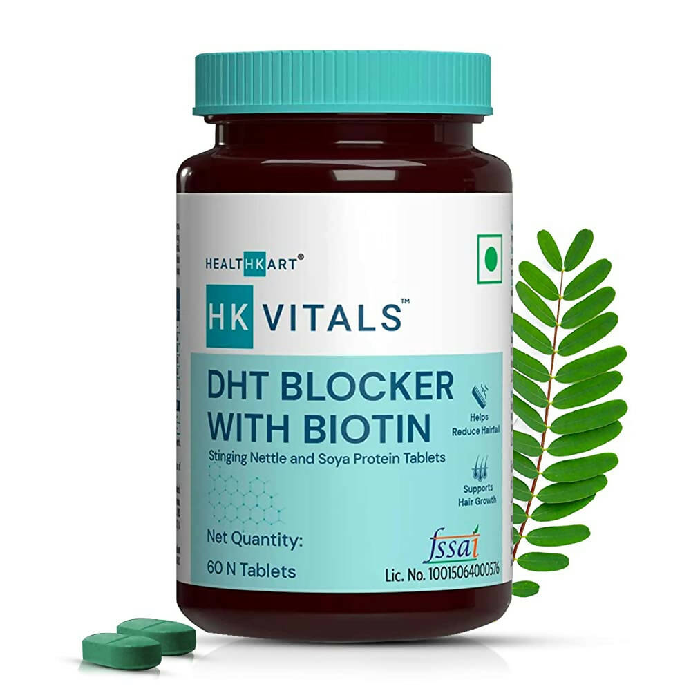 HK Vitals DHT Blocker With Biotin Tablets for Reduces Hair Fall, Stimulates Hair Growth | Grocsy