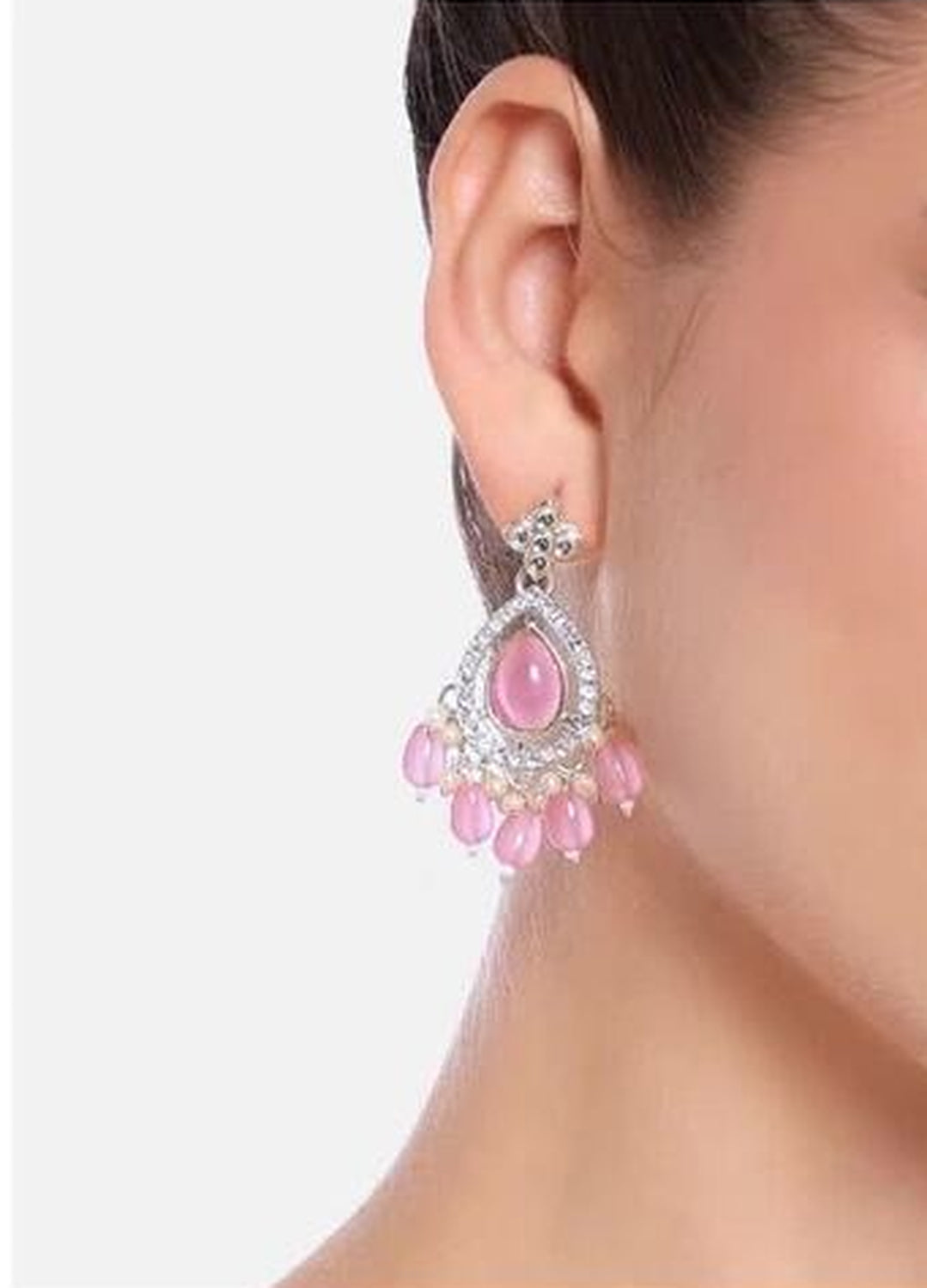 Jewel City Set Of 2 Gold-Plated Contemporary Drop Earrings | Grocsy