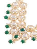 Jewel City Indian Kundan Gold-Plated Stone Studded Jewellery Set | Grocsy