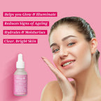 Natural Vibes Glow'd Up Face Serum | Grocsy
