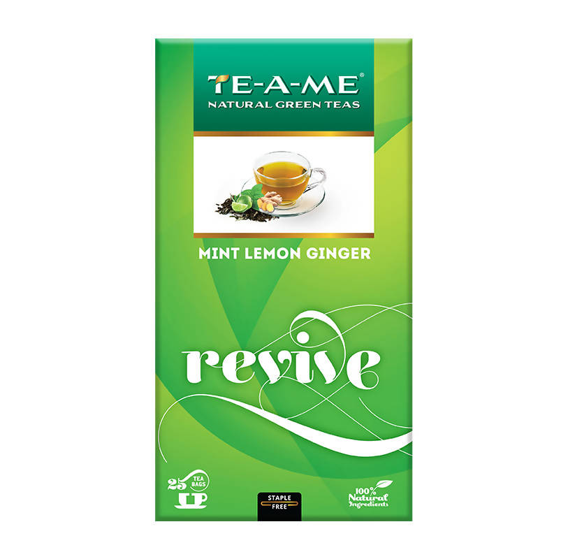 Teame Mint Lemon Ginger Revive Tea Bags | Grocsy