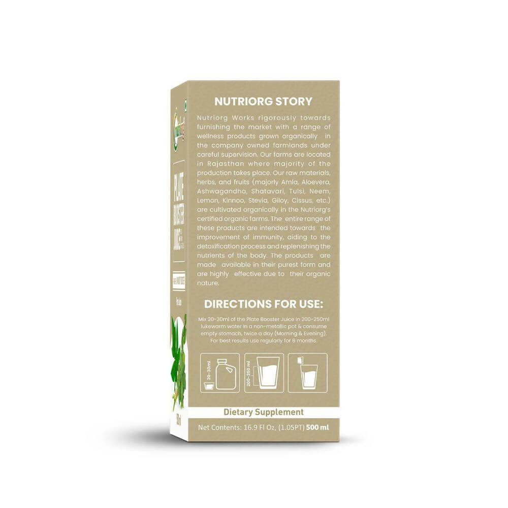 Nutriorg Plate Booster Juice | Grocsy