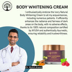 Ivory Natural Body Whitening Cream - Achieve Even Skin Tone And Smooth Texture For A Radiant Glow | Grocsy