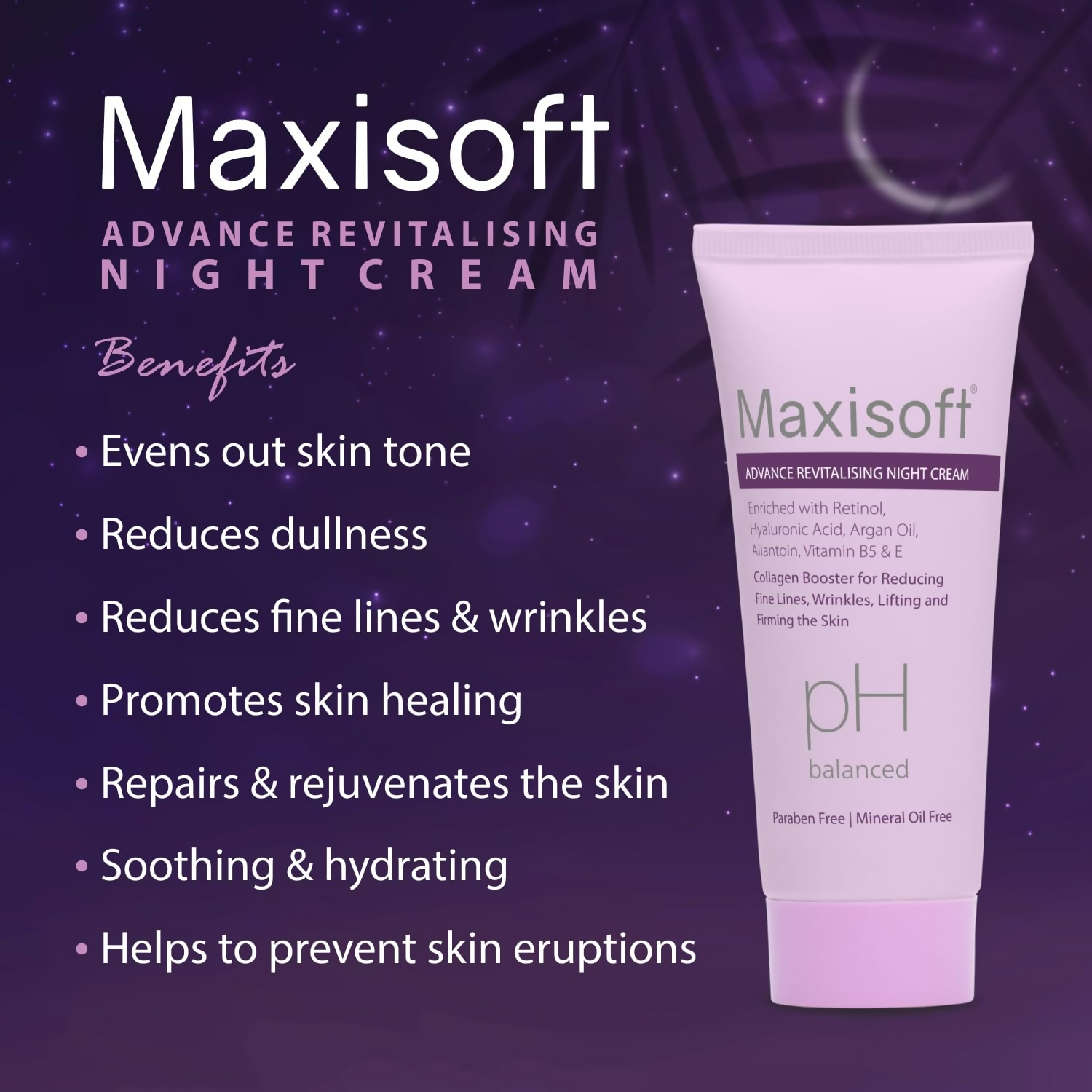 Maxisoft Advance Revitalising Night Cream | Grocsy
