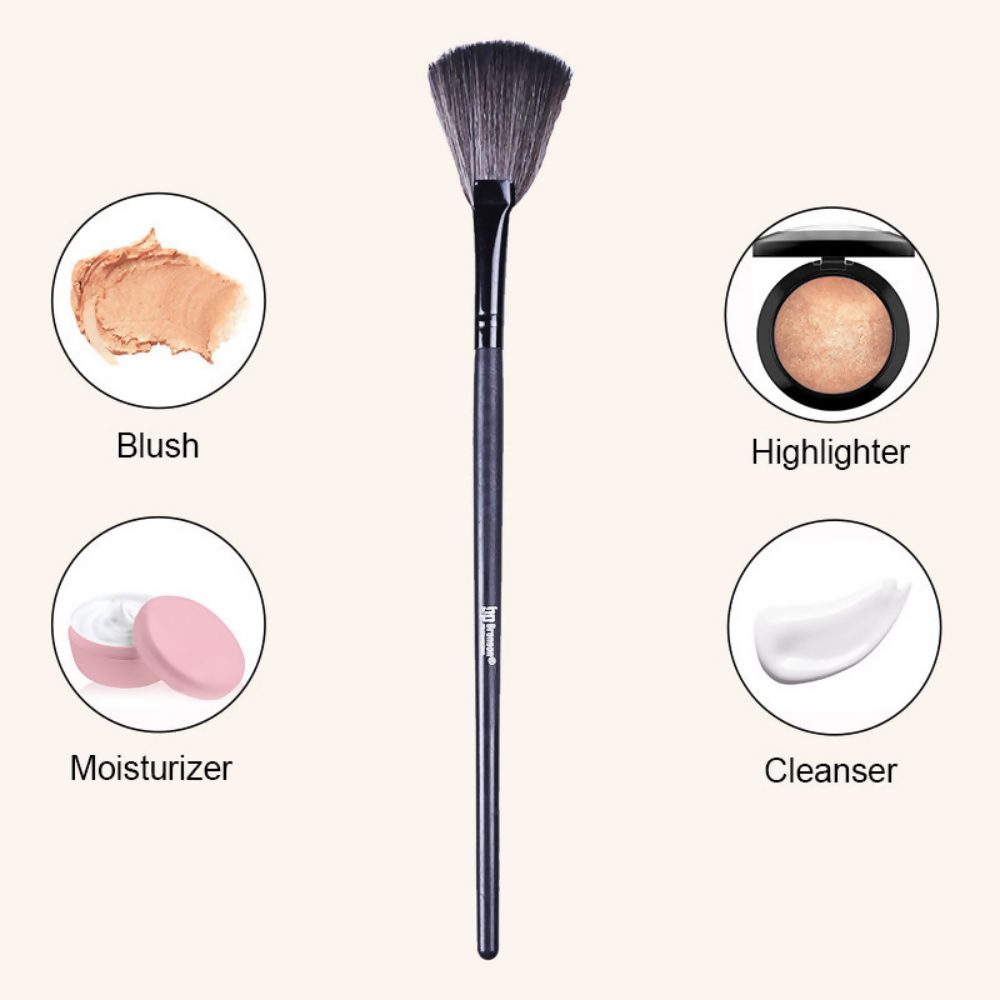 Bronson Professional Fan Makeup Brush for Highlighter & Smooth Powder Application | Grocsy