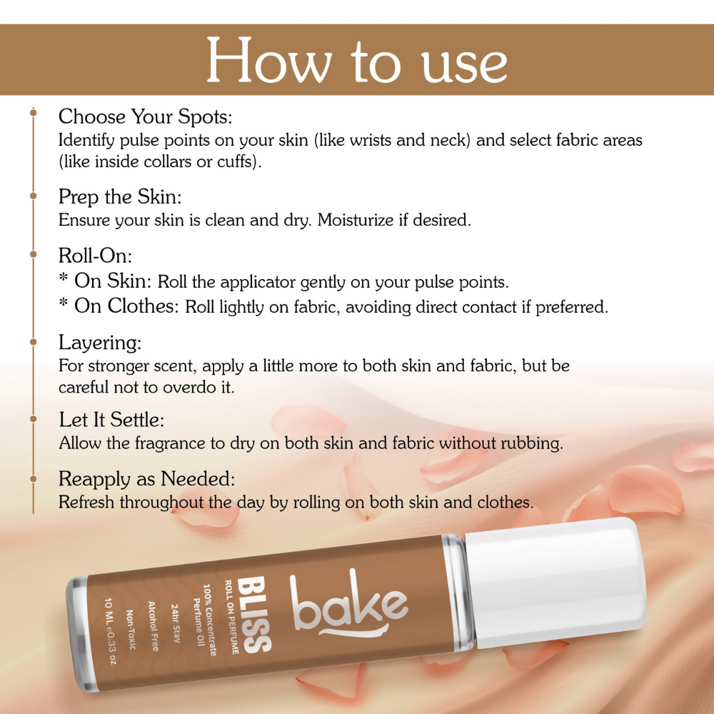 Bake Bliss 100% Concentrated Perfume Oil Roll on Fragrance For Men & Women - Passion Fruit | Grocsy