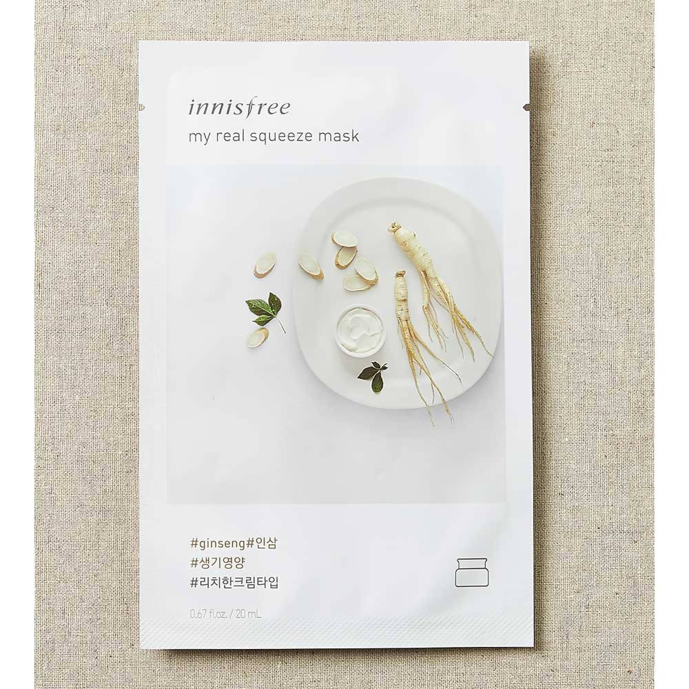 Innisfree My Real Squeeze Mask EX Ginseng | Grocsy
